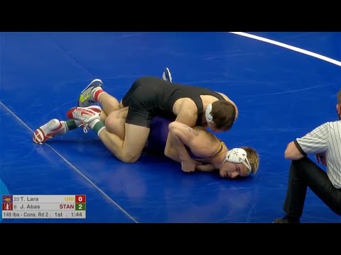 149lbs Jden Abas (Stanford) dec Triston Lara (UNI)