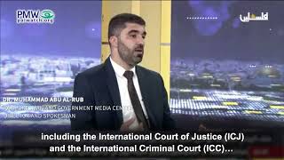 PA spokesman bragging about assisting ICJ and ICC