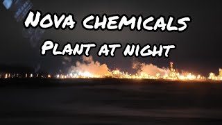 NOVA CHEMICALS PLANT AT NIGHT
