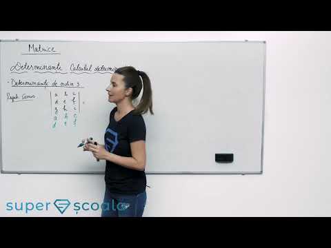 Clasa a XI-a - Determinanti de ordin 3 - Regula lui Sarrus