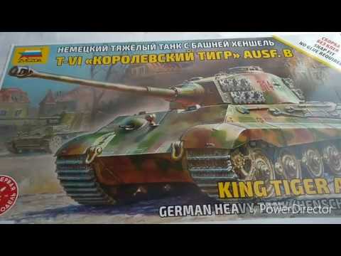 Zvezda King Tiger Auf B 1/72 Scale Kit Review