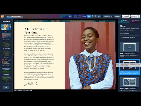 How to Make a Nonprofit Digital Report Using Yearly