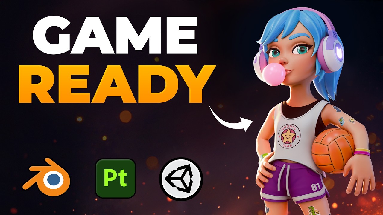 I Created a Stylized Game Character for a Real Game (My Full BLENDER Workflow)