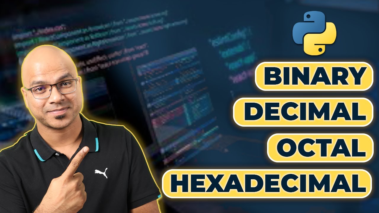 #12 Python Tutorial for Beginners | Number System Conversion in Python