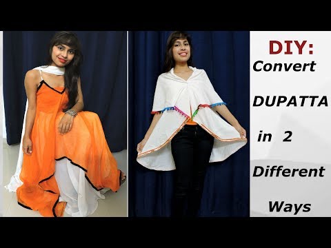 5 Min. Convert/Re-use Old Dupatta/Scarf into 2 Different Ways/ Reuse Old Dupatta Video