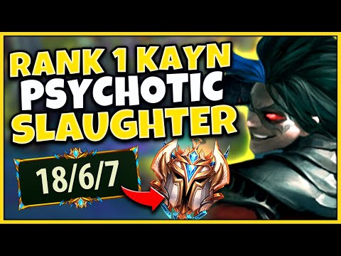 #1 KAYN WORLD THE BEST 1V9 OF MY CAREER (INSANE GAMEPLAY) - League of Legends
