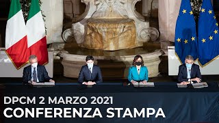 Covid-19, conferenza stampa dei Ministri Gelmini e Speranza sul nuovo Dpcm
