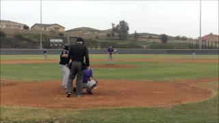 preview picture of video 'February 21 V. Riverside King (D1) Second Inning, Hammar Pitching'