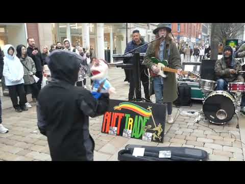 OVER A DOZEN  LIVE REGGAE SONGS JAZZED UP BY RUFF TRADE, BUSKING IN MANCHESTER  02/02/2025