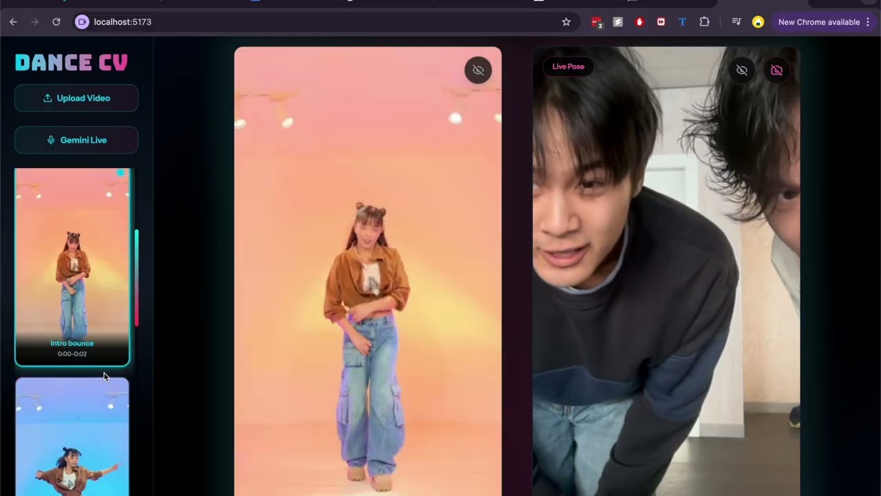 Watch the DanceCV demo