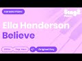 Believe - Ella Henderson (Piano backing track) X ...