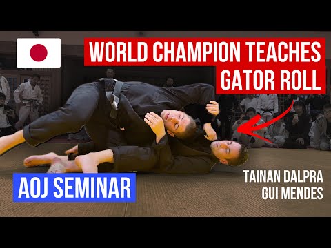 How to gator roll — Tainan Dalpra seminar with Gui Mendes & Cole Abate, 2023 Asian Championship