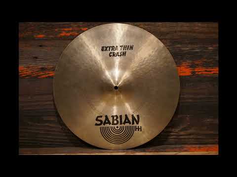 SOLD - Sabian 17" HH Extra Thin Crash Cymbal - 1094g