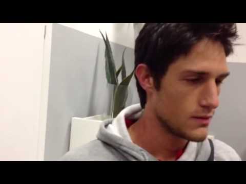 Federico Melchiorri dopo il suo primo gol in Serie B all'es