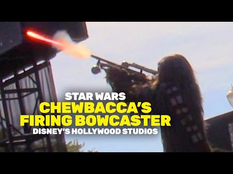 NEW Chewbacca's Firing Bowcaster at Disney's Hollywood Studios