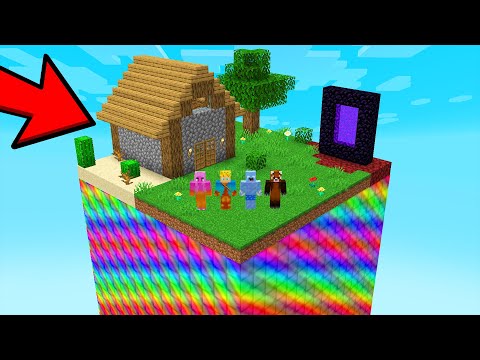 SOBREVIVI EM UM CHUNK DE MINERIO SECRETO POR 24 HORAS NO MINECRAFT