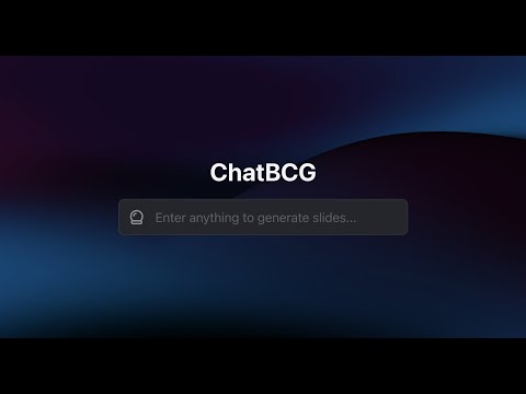 Preview di ChatBCG