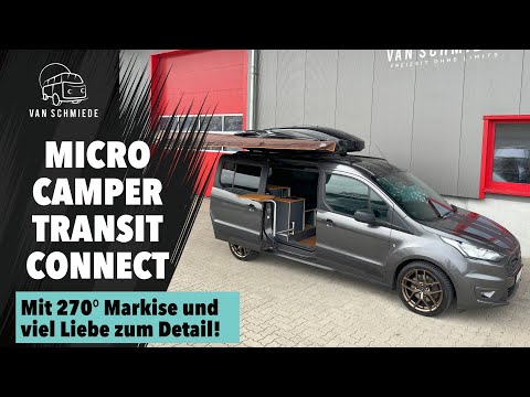 Micro Camper auf Ford Transit Connect mit 270 Grad Markise