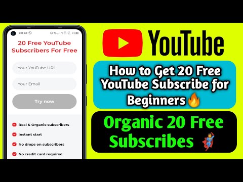 How to get 20 free Youtube subscribe for Beginners | How to increase subscribers on youtube channel
