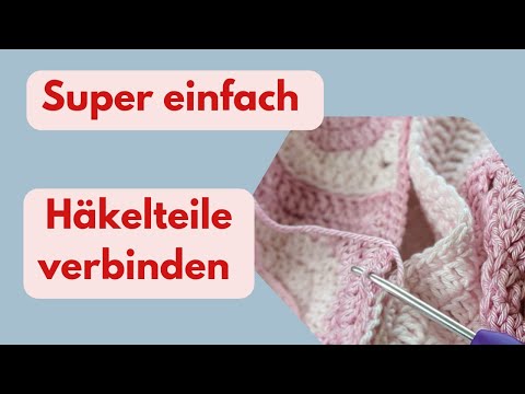 How to easily join two crochet pieces: crocheting with slip stitches | Crochet for beginners