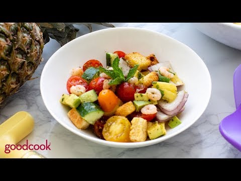 Summer Shrimp Pineapple & Avocado Panzanella