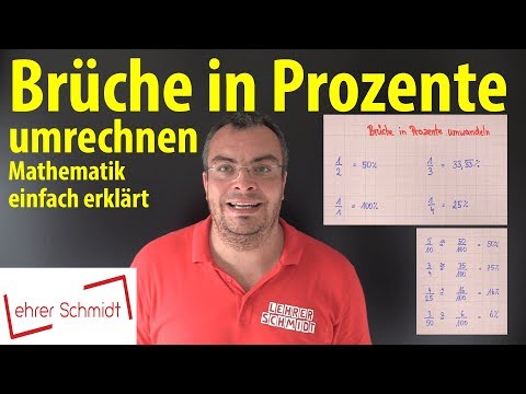 Converting fractions to percentages | Lehrerschmidt - simply explained!