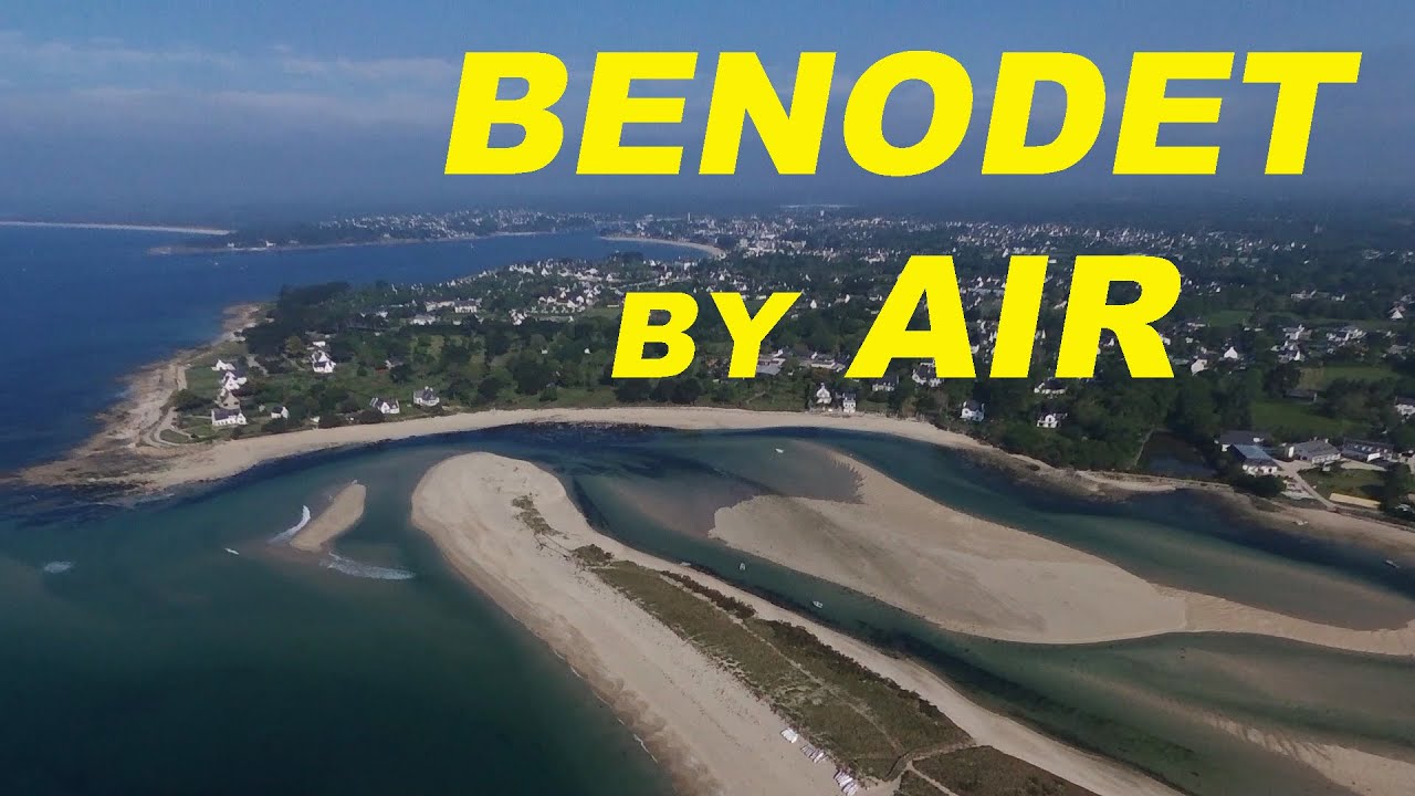 Bénodet und die Dünen von Mousterlin aus der Luft