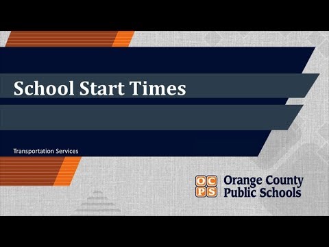 Ocps School Start Times Presentation
