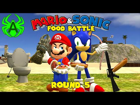 Mario VS Sonic: Food Battle - Round 5