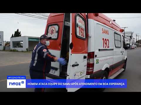 Homem ataca equipe do SAMU após atendimento em Boa Esperança