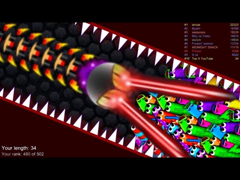 Slither.io A.I. Epic Skin Slitherio Best Gameplay - Laser Skin - Slither.io Vip - World Record