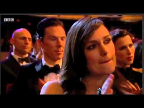 Mark Strong giving Benedict Cumberbatch's bitchy fiancee some shade