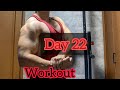 22日目 懸垂 ディップス 上半身の筋トレ 体重78kg Day 22 workout upper body Pull-Ups Chin-Ups Dips