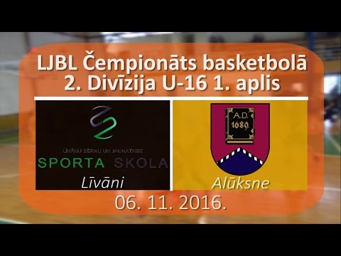 Basketbols 2DIV U16 Līvāni - Alūksne