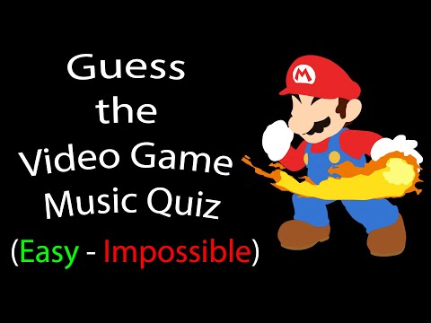 Guess the Video Game Music Quiz [Easy - Impossible]