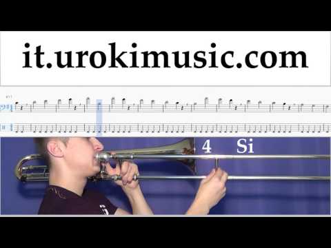 Corso di Trombone Passenger - Let Her Go Tablature Tab Parte#1 Esercita um-i276