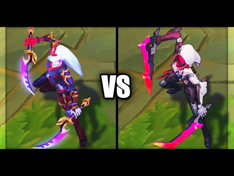 Blood Moon Katarina vs PROJECT Katarina Epic Skins Comparison (League of Legends)