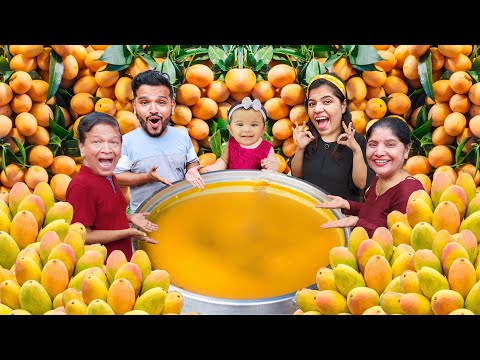 MYRA NE BANAYA 1000 GLASS MANGO SHAKE | MYRA TRYING MANGO FOR FIRST TYM