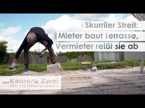 Streit um nicht erlaubte Terrasse: Mieter baut sie immer wieder auf, Vermieter reißt sie ab