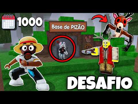 FIZ UMA BASE E SOBREVIVI 99 NOITES NA CAVERNA DAS CRIANÇAS com O LARRYZINHO! (Desafio)