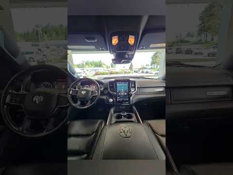 2022 Ram 1500 Rebel 4x4 Crew Cab 5'7" Box in Black for sale at Alberni Chrysler in Port Alberni, BC