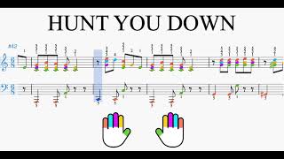 Hunt You Down/Naked/C-Link by Paul McCartney - Piano Tutorial with Sheet Music + Fingering