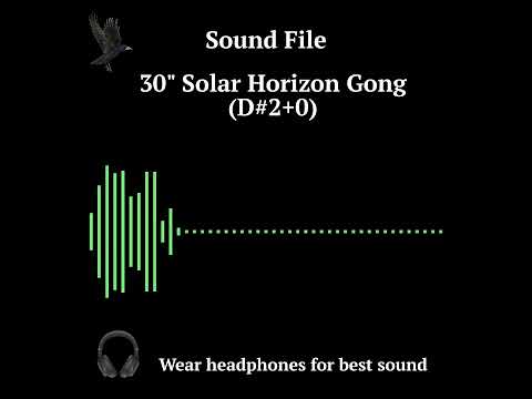 30" (C2+45) Solar Horizon Gong by Raven Sounds, Handmade Bronze Wind Gong, Free Mallet image 2