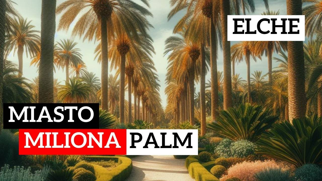 OGROMNY park palmowy 🌴🌴🌴w CENTRUM MIASTA Elche koł...
