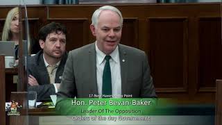 Response to the Speech from the Throne - 2021 - Part One (Hon. Peter Bevan-Baker)