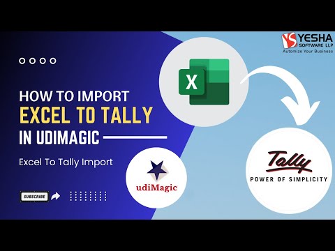 Excel To Tally | Using UdiMagic | Yesha Software LLP