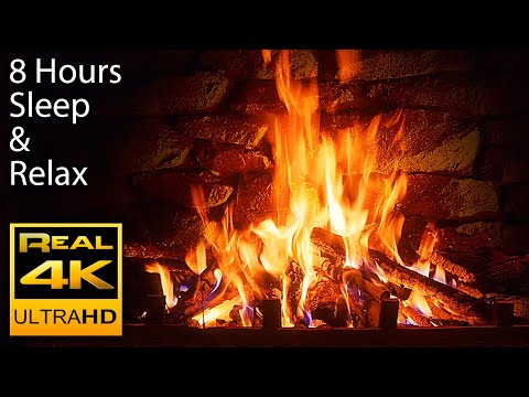 ???? The Best 4K Relaxing Fireplace with Crackling Fire Sounds 8 HOURS No Music 4k UHD TV Screensaver