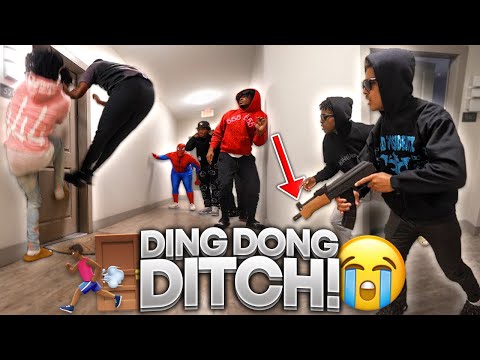 EXTREME DING DONG DITCH PART 4!! *COLLEGE EDITION* (GONE WRONG)
