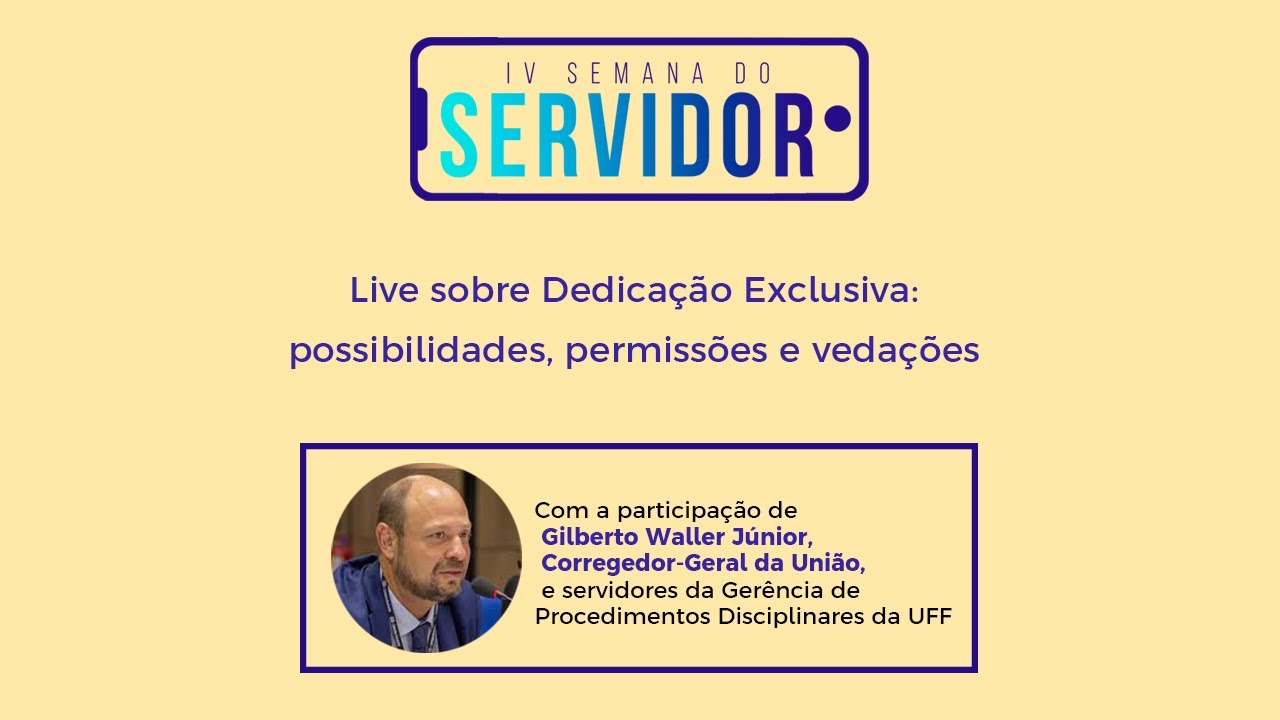 Live Dedicação Exclusiva: possibilidades, permissões e vedações