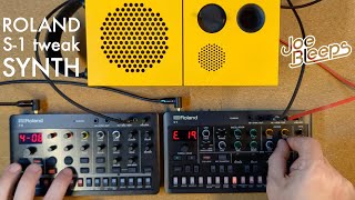 Video thumbnail for Roland AIRA Compact S-1 Tweak Synth is awesome! Demo and MIDI sync with T-8 by Joe Bleeps
